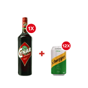 Combo Cynar e Schweppes Citrus