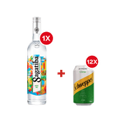 Combo Sagatiba e Schweppes Citrus