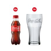 Combo 12 Coca-Cola Original 200ml e Copo Contour