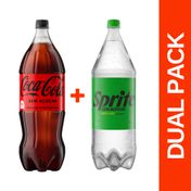 Dual Pack Coca-Cola Sem Açúcar 2L e Sprite Sem Açúcar 2L
