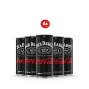 Pack 6 Jack Daniel's & Coca-Cola 269ml Lata