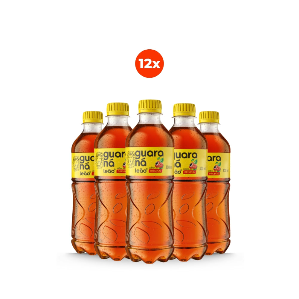 Pack 12 Guaraná Leão 300ml Pet