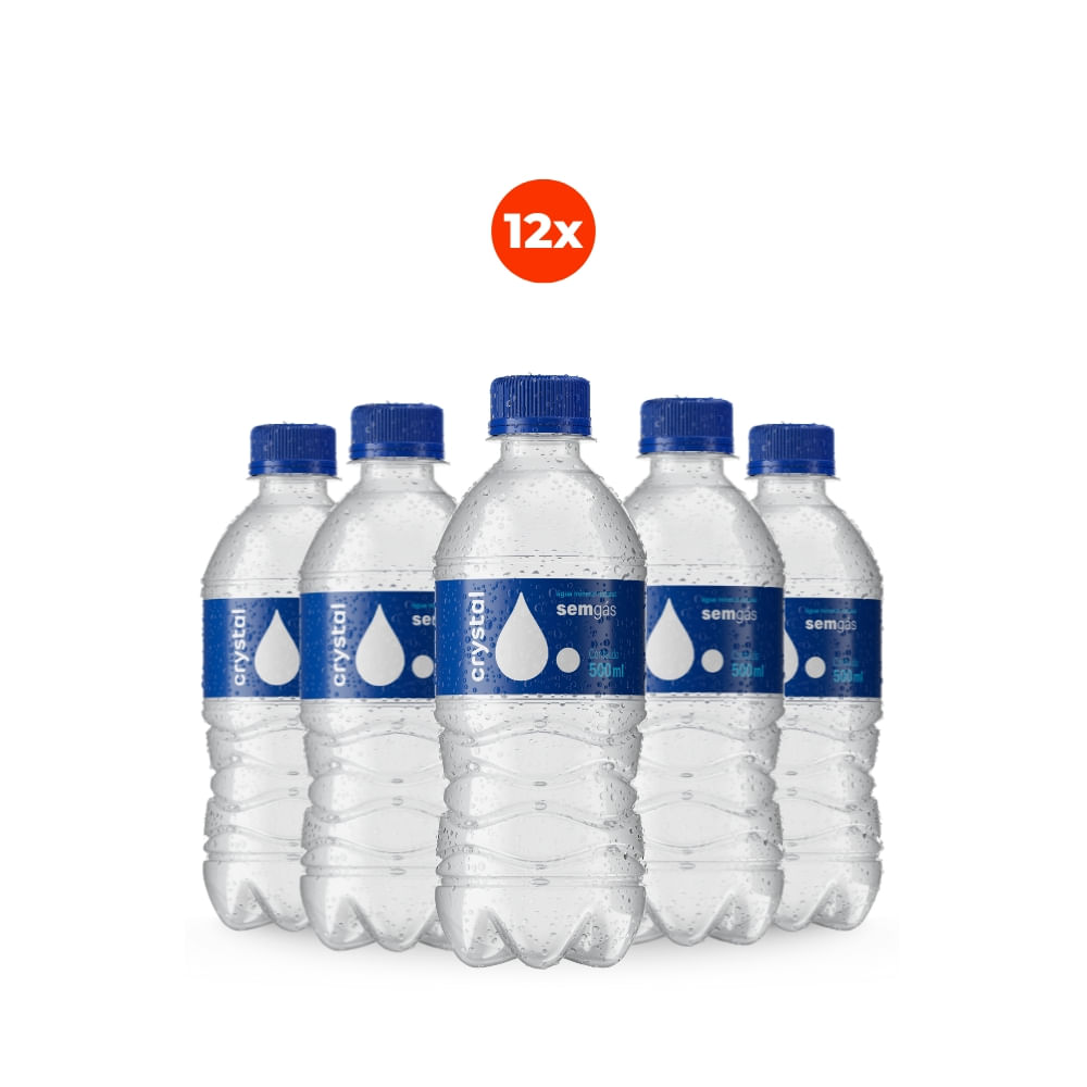 Pack 12 Crystal Pet 500ml Sem Gás