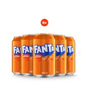 Pack 6 Fanta Laranja 350ml