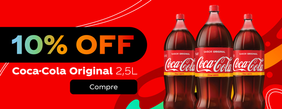 Coca-Cola Original 2,5L com 10% OFF