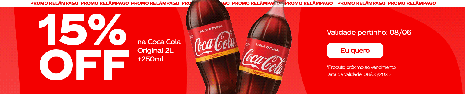 Promoção Relâmpago - Produto próximo a validade