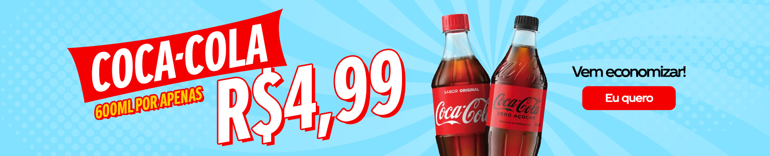 Promoção Coca-Cola 600ml por R$4,99